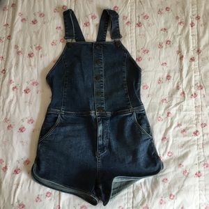 Free People Denim Romper